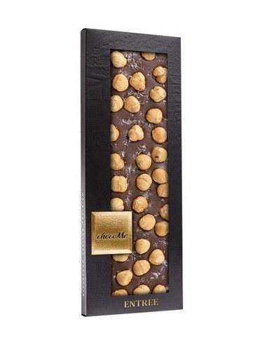 chocoMe Chocolate con Leche 43% con Sal Maldon y Avellana de Piemonte