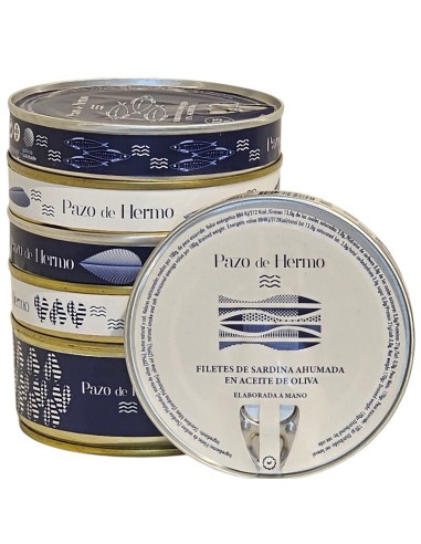 Filetes de sardina ahumada en aceite de oliva PdH