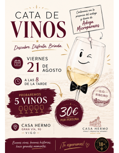 Cata Agosto: Adega Microparaxes, DO Ribeiro