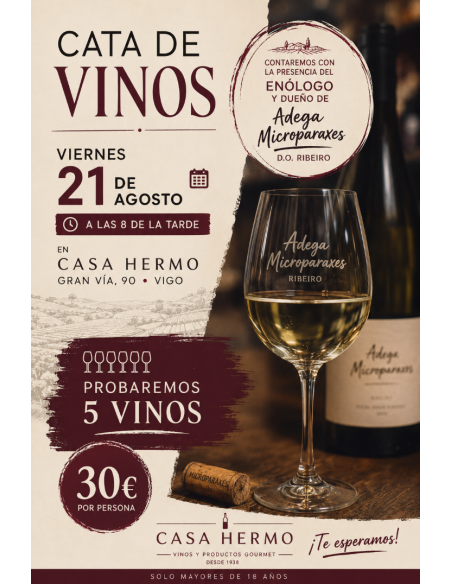 Cata Agosto: Adega Microparaxes, DO Ribeiro