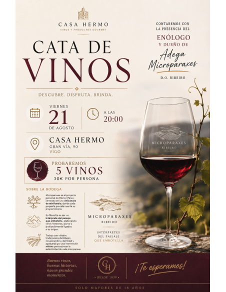 Cata Agosto: Adega Microparaxes, DO Ribeiro