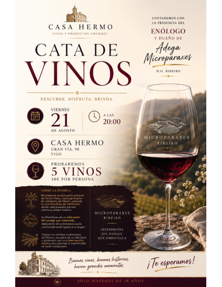 Cata Agosto: Adega Microparaxes, DO Ribeiro